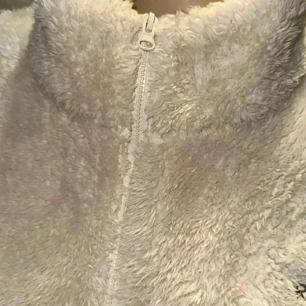 Reebok Women's Size XLarge Fog 1/4-Zip Mock Neck Sherpa Fleece Pullover - Picture 11 of 13